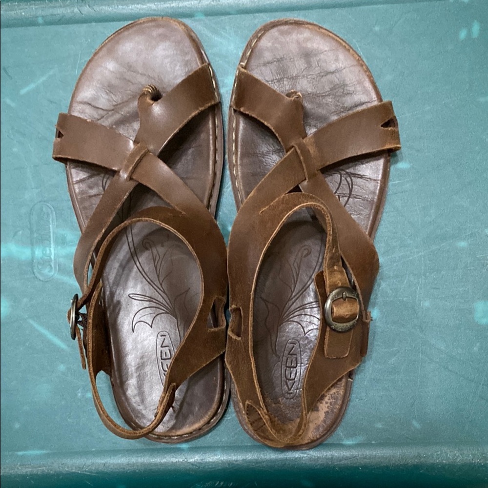 KEEN Brown Leather Sandals